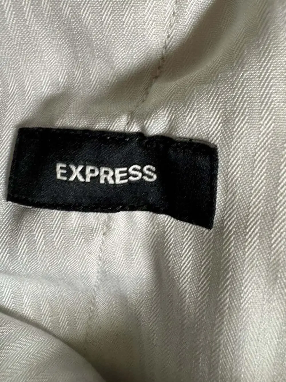 Express Men’s 100% Linen Drawstring Pants Light Gray Casual 34x30